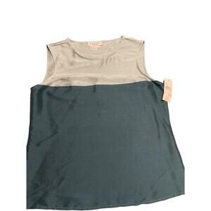DUE PER DUE COLLECTION Tank Top Size 6 Silk NWT